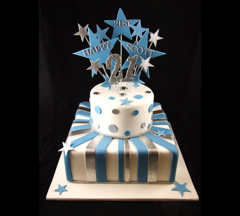 21st Birthday Cake 1