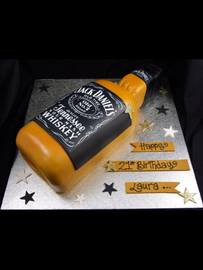 21st cake jack daniels bottle